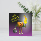 Jack-o-lantaarns-Trick or treat Kaart (Staand voorkant)