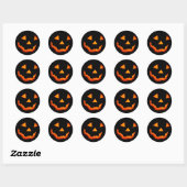 Jack-o'-Lantaarnstickers Ronde Sticker (Vel)