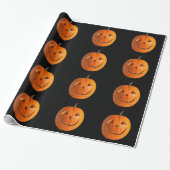 Jack-O-Lantern-1 Verpakkingspapier Cadeaupapier (Uitgerold)