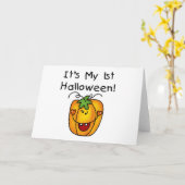 Jack O Lantern 1st Halloween T-shirts en Gifts Kaart (Gele Bloem)