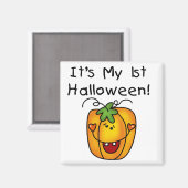 Jack O Lantern 1st Halloween T-shirts en Gifts Magneet (Voorkant / Achterkant)