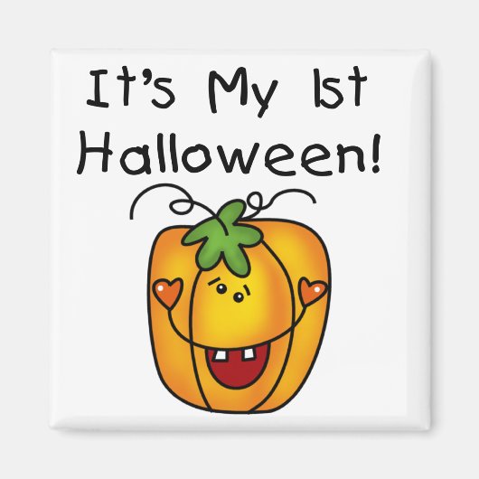 Jack O Lantern 1st Halloween T-shirts en Gifts Magneet (Voorkant)