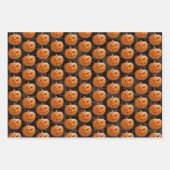 Jack-O-Lantern 3-pakket Gift Wrap Inpakpapier Vel (Voorkant)