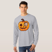 Jack o lantern, aangepast fotopompoenmonster t-shirt (Voorkant volledig)