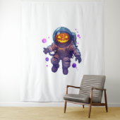 Jack-o'-Lantern Astronaut Wandkleed (In situ)