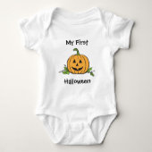 Jack O Lantern Baby's First Halloween Romper (Voorkant)