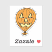 Jack o' Lantern Balloon Sticker (Vel)