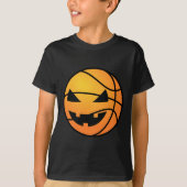 Jack O Lantern Basketbal Grappig Halloween T-shirt (Voorkant)