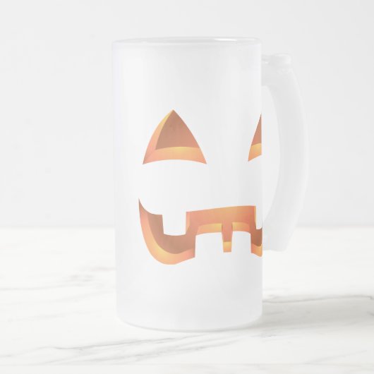 Jack-o-lantern Beer Mok Halloween Pompoen Mokken / (Voorkant rechts)