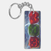 Jack O Lantern Bell Peppers Sleutelhanger (Voorkant Links)