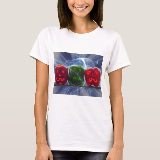 Jack O Lantern Bell Peppers T-shirt (Voorkant)