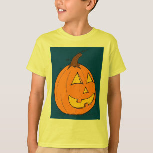 Jack o' Lantern Blauwe Kinderen Basic T-shirt