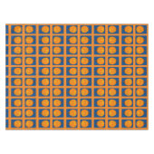 Jack o' Lantern Blue en Oranje Tablecloth Tafelkleed (Voorkant (Horizontaal))