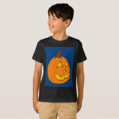 Jack o' Lantern Blue Kinder Dark T-Shirt (Voorkant volledig)
