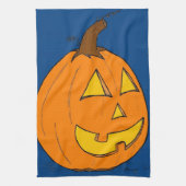Jack o' Lantern Blue Kitchen Towel Theedoek (Verticaal)