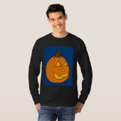 Jack o' Lantern Blue Mannen Long-Sleeve T-Shirt (Voorkant volledig)