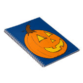 Jack o' Lantern Blue Notitieboek (Rechterzijde)