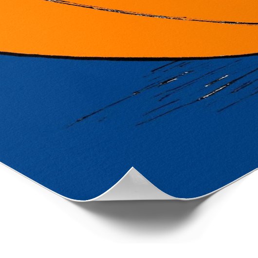 Jack o' Lantern Blue Poster (Hoek)