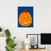 Jack o' Lantern Blue Poster (Thuiskantoor)