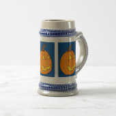 Jack o' Lantern Blue Stein Bierpul (Voorkant rechts)