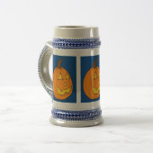 Jack o' Lantern Blue Stein Bierpul (Voorkant links)