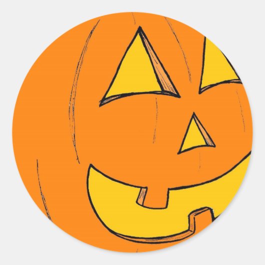 Jack o' Lantern Blue Stickers (Voorkant)