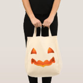 Jack-o-lantern boodschappentas Halloween pompoenta Tote Bag (Voorkant (product))