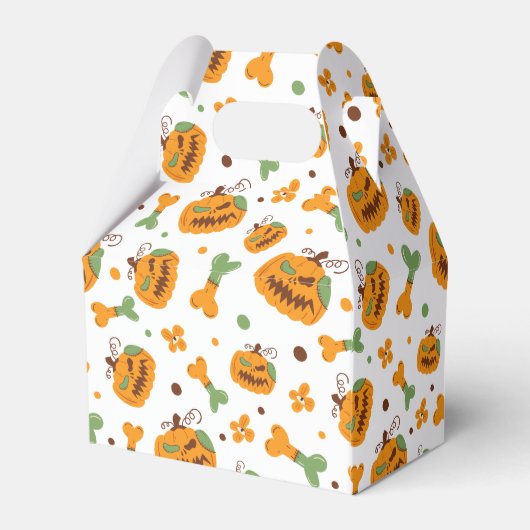 Jack-o-Lantern & Botten Spooky Custom Halloween Bedankdoosjes (Achterkant)