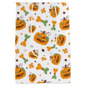 Jack-o-Lantern & Botten Spooky Halloween Medium Cadeauzakje (Achterkant)