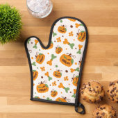 Jack-o-Lantern & Botten Spooky Halloween Ovenwant (Top down)