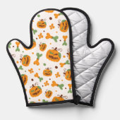 Jack-o-Lantern & Botten Spooky Halloween Ovenwant (Voorkant / Achterkant)