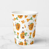 Jack-o-Lantern & Botten Spooky Halloween Papieren Bekers (Rechts)