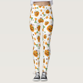 Jack-o'-Lantern & Botten Spooky Halloween Party Leggings