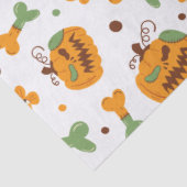 Jack-o-Lantern & Botten Spooky Halloween Tissuepapier (Detail)