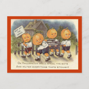 Jack o' Lantern boys Steeling Gate Briefkaart