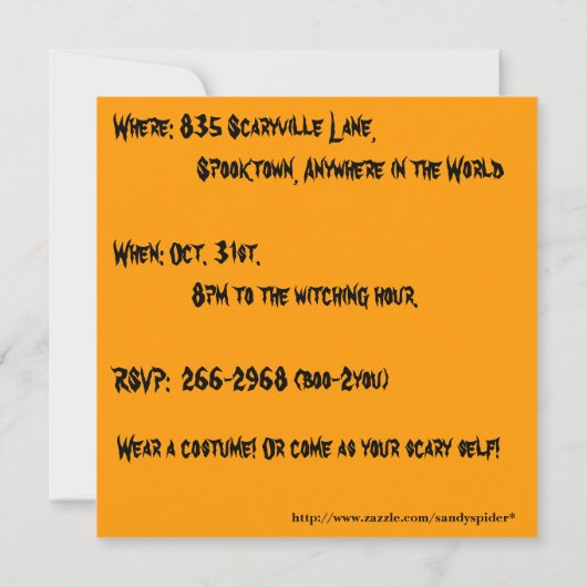 Jack o' Lantern boys Steeling Gate Kaart (Achterkant)