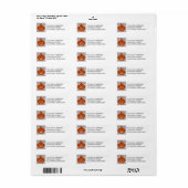 JACK-O-LANTERN BREI Retouradreslabels Etiket (Full Sheet)