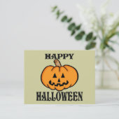 Jack O Lantern Briefkaart (Staand voorkant)