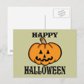 Jack O Lantern Briefkaart (Voorkant / Achterkant)