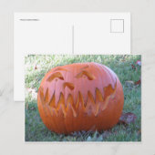 Jack O Lantern Briefkaart (Voorkant / Achterkant)