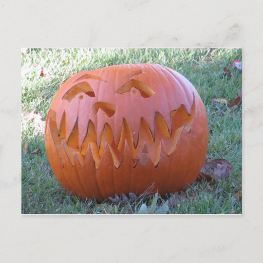 Jack O Lantern Briefkaart (Voorkant)