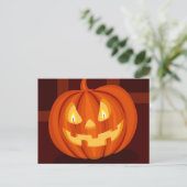 Jack-O'-Lantern Briefkaart (Staand voorkant)