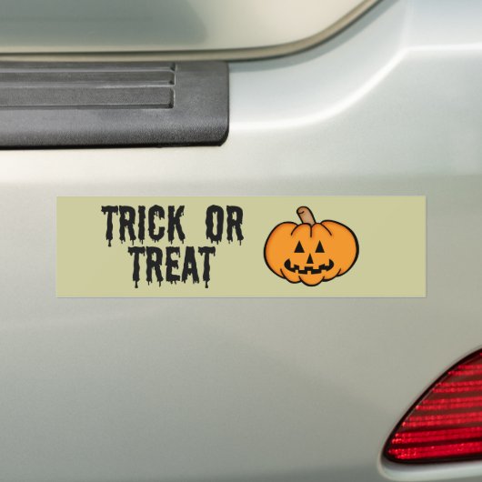 Jack O Lantern Bumpersticker (Op auto)