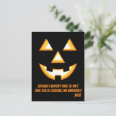 Jack-O'-Lantern Burnout Briefkaart (Staand voorkant)
