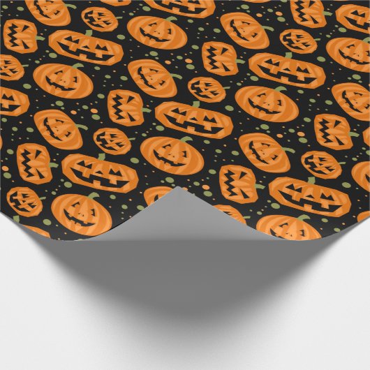 Jack-O-Lantern Cadeaupapier (Hoek)