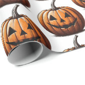 Jack O' Lantern Cadeaupapier (Rol Hoek)