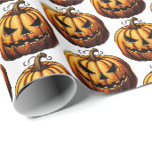Jack O' Lantern Cadeaupapier (Rol Hoek)