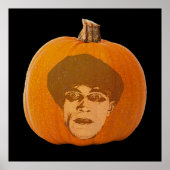Jack o' Lantern Caligari Face, Halloween Pumpkin Poster (Voorkant)