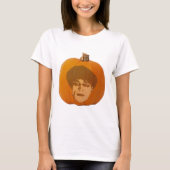 Jack o' Lantern Caligari Face, Halloween Pumpkin T-shirt (Voorkant)