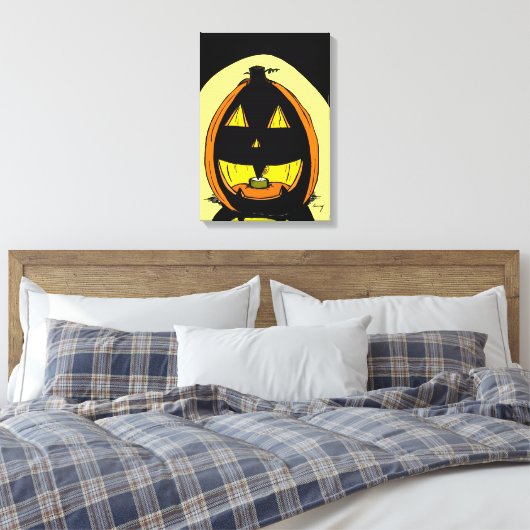 Jack o' Lantern Canvas Afdruk (Insitu (Slaapkamer))